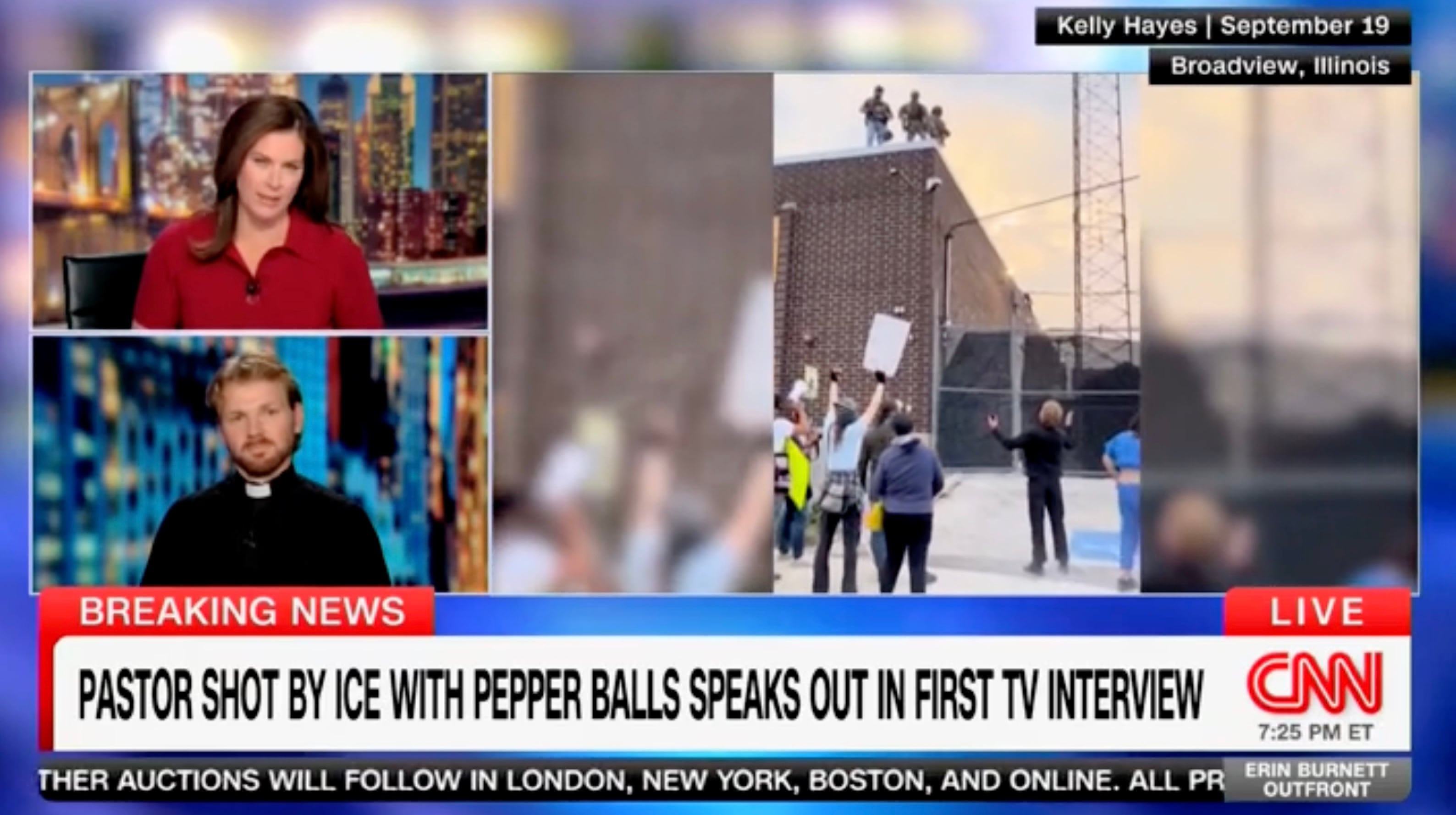 Pastor David Black talks to Erin Burnett on CNN. / screen grab