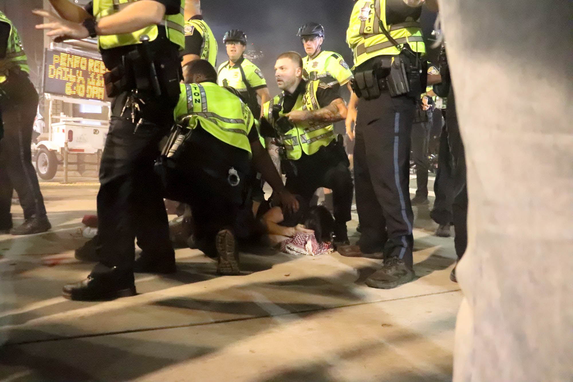 Pro-Palestine protesters arrested after clash with police now facing ...