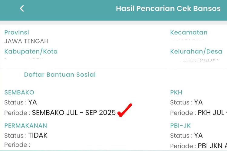 Cara Cek Bansos BPNT 2025 via HP, Di Aplikasi atau Situs Kemensos