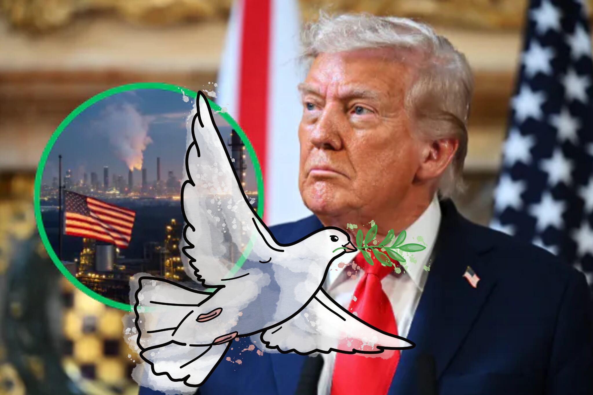 Trump afirma que sus aranceles han “traído paz al mundo” y defiende su política comercial editado en CANVA