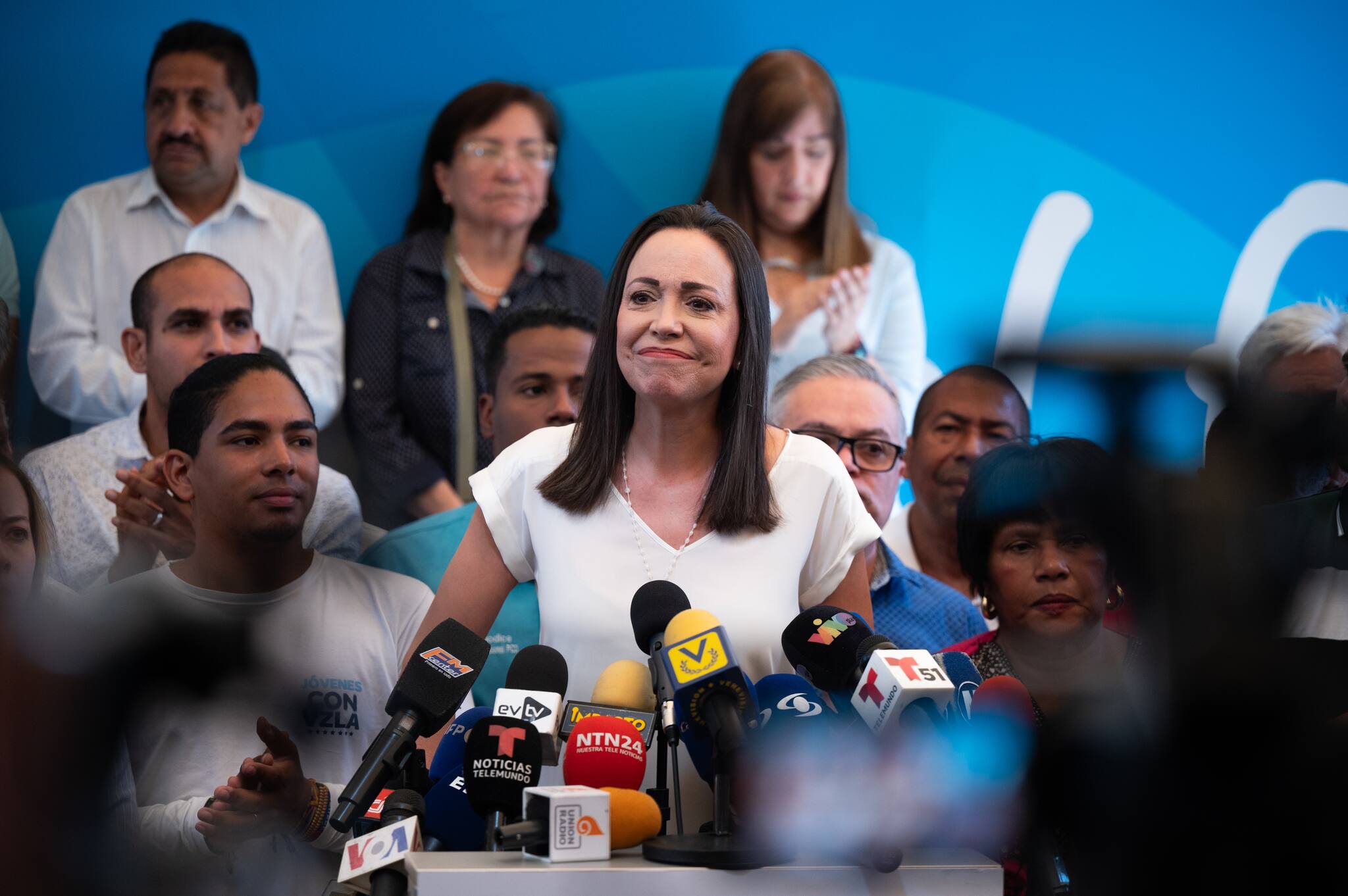 Der Friedensnobelpreis 2025 geht an die Politikerin Maria Corina Machado aus Venezuela. Quelle: Getty Images