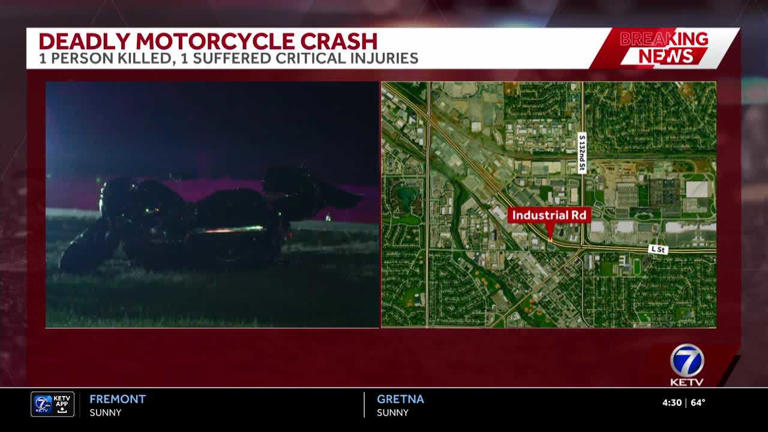 1 person killed, another critically hurt in Friday morning motorcycle crash