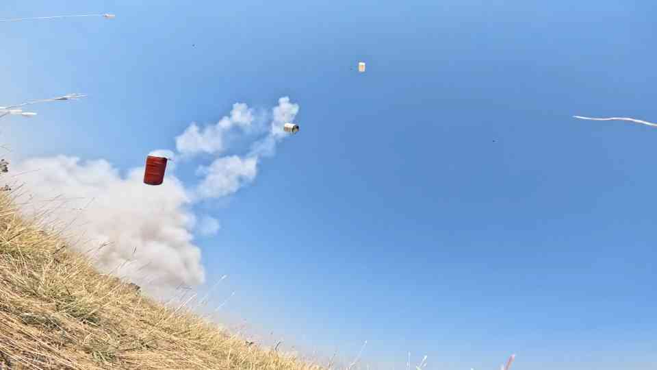 How high can we launch a real anvil into the sky?
