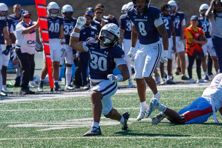 Monmouth football offense flying high at spring practice, defense retooling