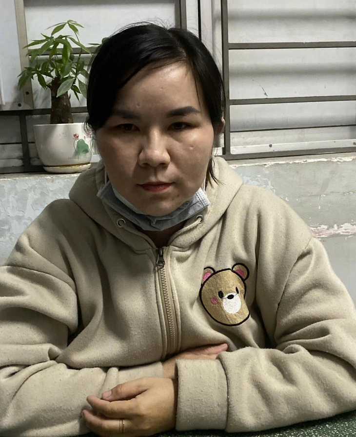 Tuyền làm việc với cơ quan điều tra - Ảnh công an cung cấp