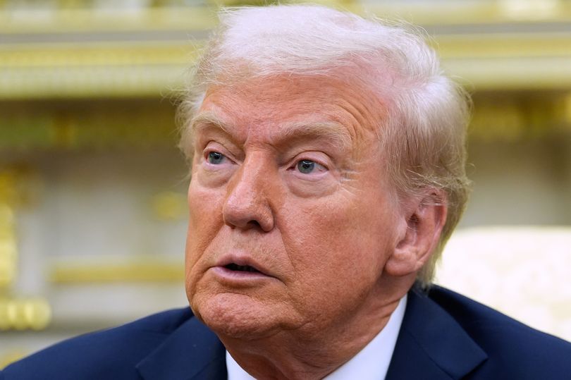 President Donald Trump meets with Finland's President Alexander Stubb in the Oval Office at the White House, Thursday, Oct. 9, 2025, in Washington.