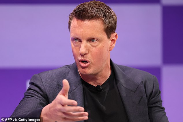 Paramount Skydance CEO David Ellison speaks during the Bloomberg Screentime conference in Los Angeles on October 9
