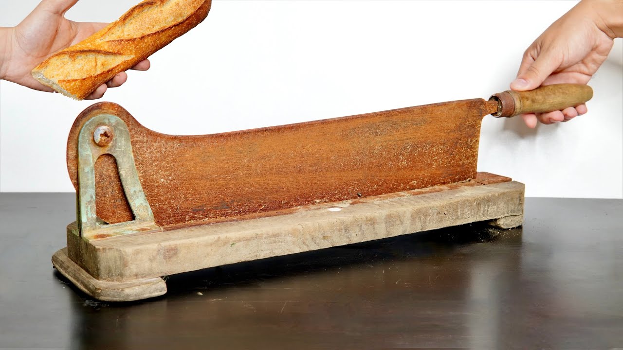 Rusty bread cutter restoration