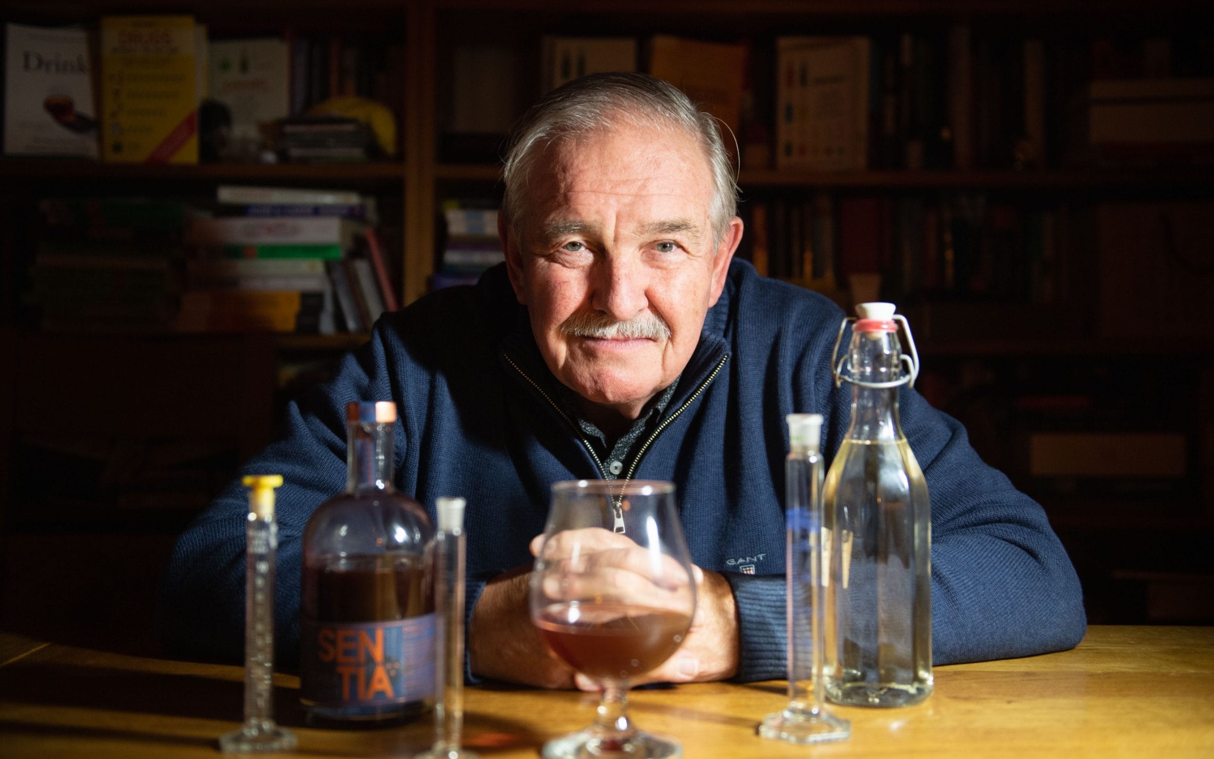 Prof Nutt has developed a synthetic alternative to alcoholic spirits through his company GABALabs