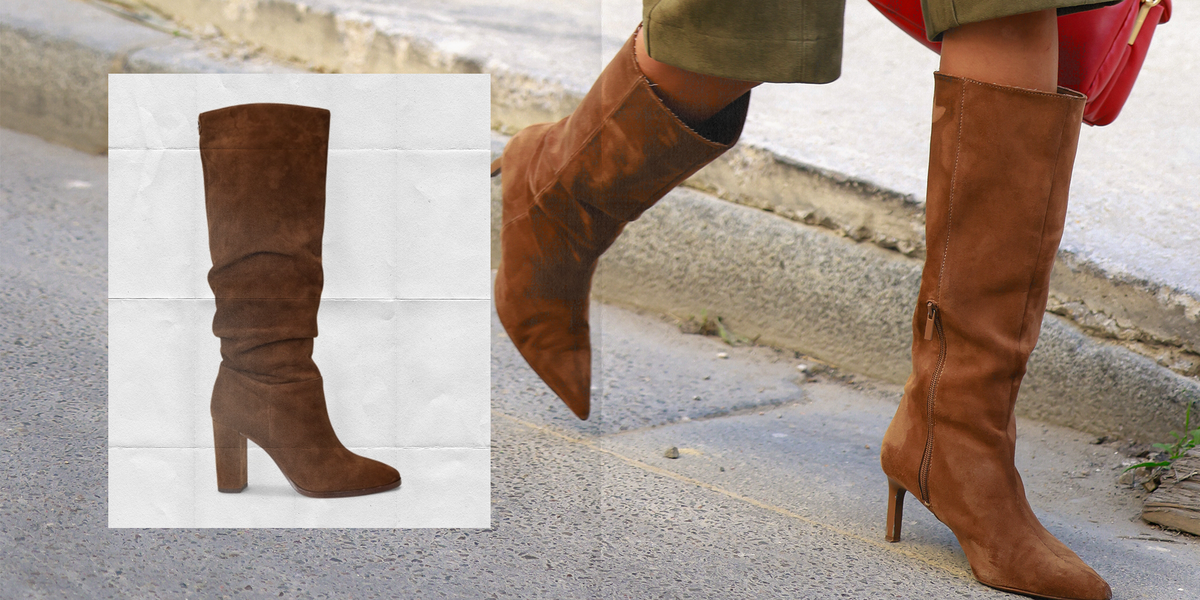 Brown suede boots are the polished shoe trend every wardrobe needs ...