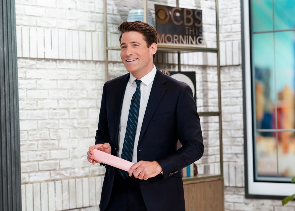 “CBS Mornings” co-host Tony Dokoupil has emerged as a leading candidate to anchor “CBS Evening News,” according to a well-placed source. CBS via Getty Images