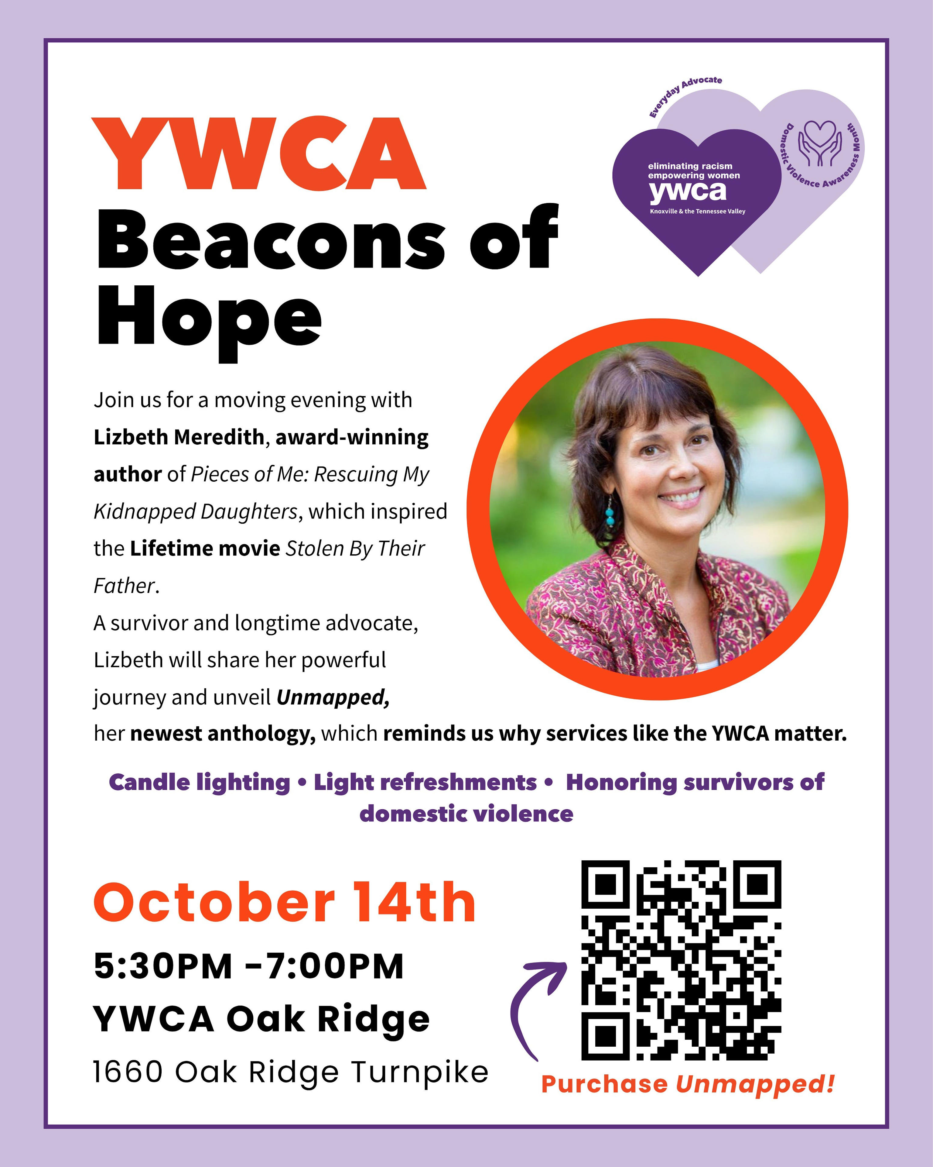 Oct. 14 event, speaker to focus on domestic violence