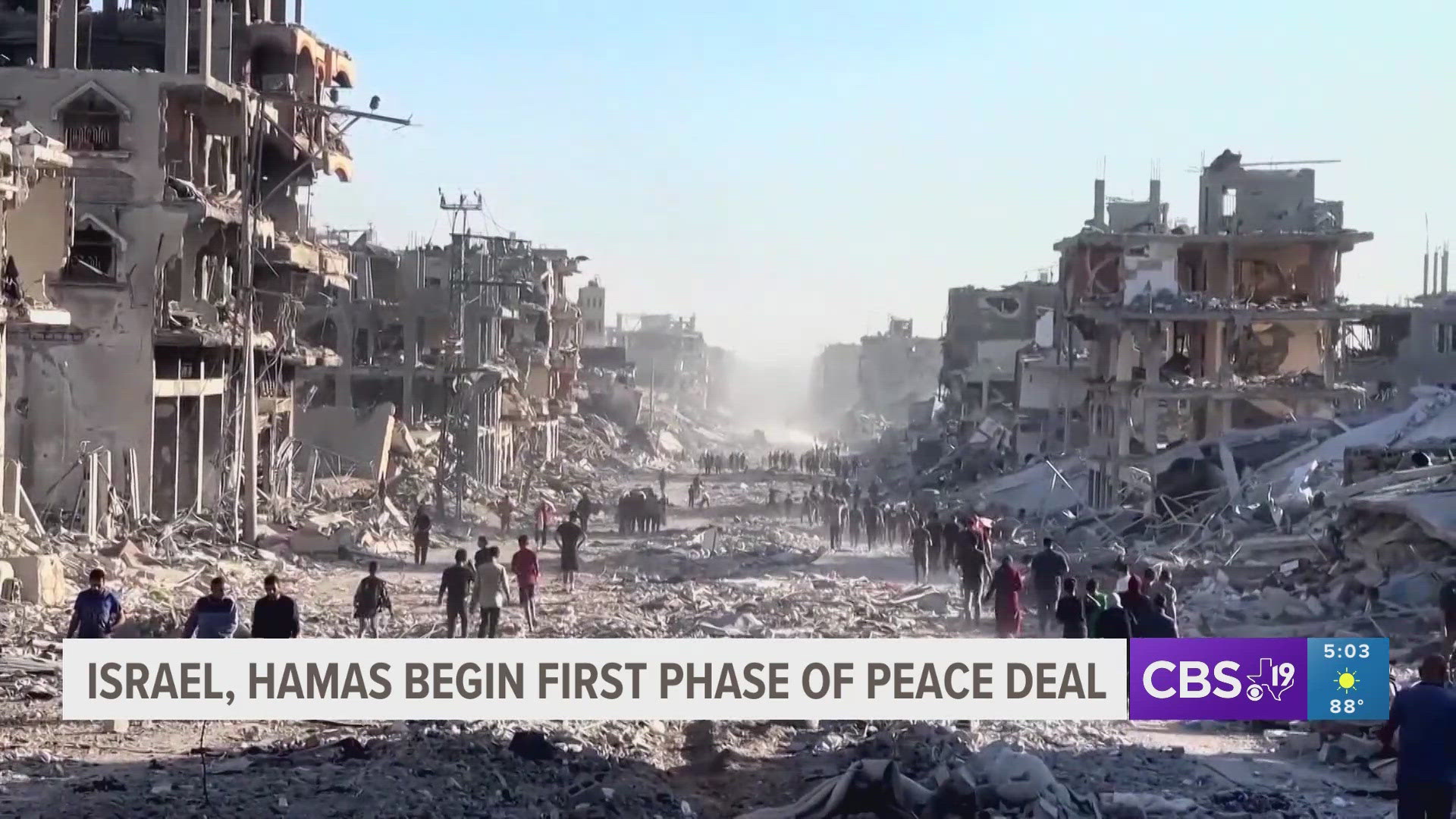 Israel, Hamas begin first phase of peace deal