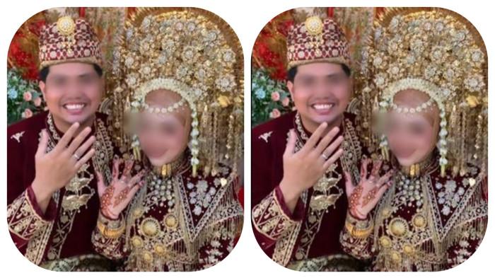 Selang Oksigen di Hidung Suami Saat Pemakaman Istri Tewas di Solok