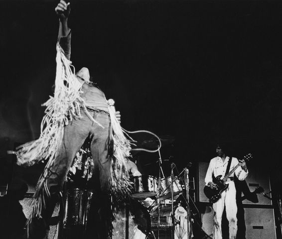 Singer Roger Daltrey and guitarist Pete Townshend of British rock band The Who on stage during a live concert performance at the Woodstock Festival in White Lake, New York, USA, 16 August 1969.Singer Roger Daltrey and guitarist Pete Townshend of British rock band The Who on stage during a live concert performance at the Woodstock Festival in White Lake, New York, USA, 16 August 1969.