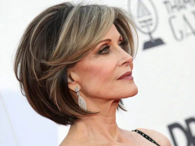 8. Side-Parted Bob with Deep Part