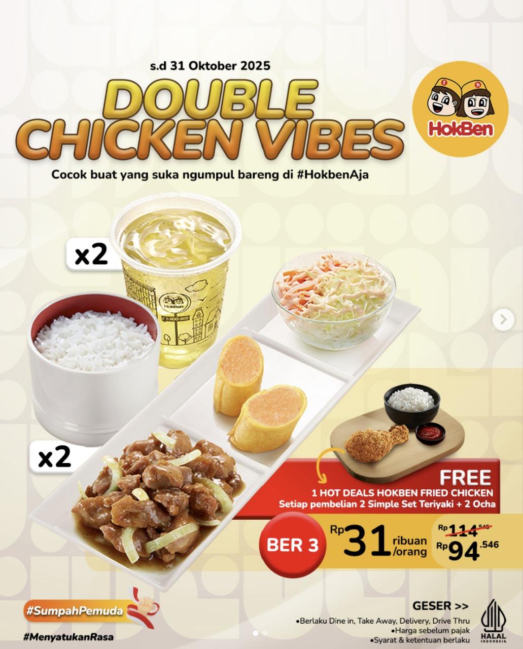 Jangan Ketinggalan Promo HokBen Oktober 2025, Paket Hemat Mulai Rp 28 Ribu Per Orang
