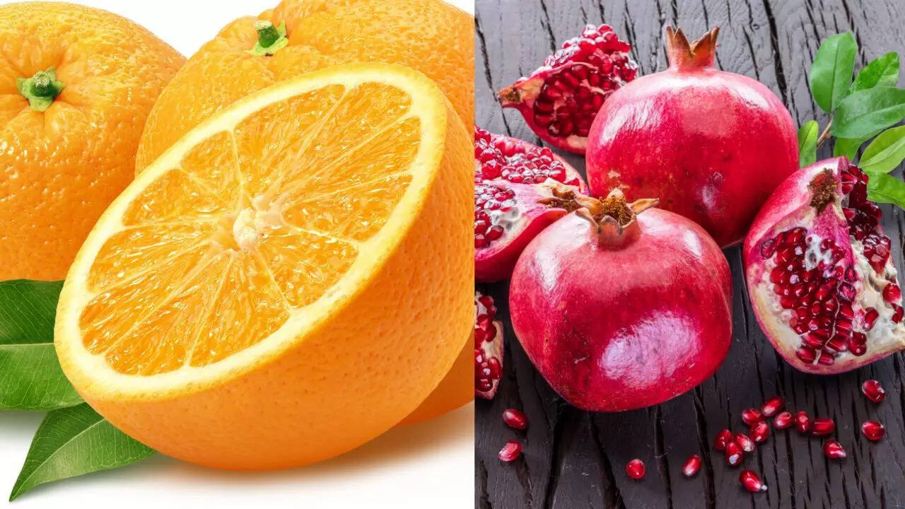 Orange vs. pomegranate: How these superfruits support immunity, heart ...