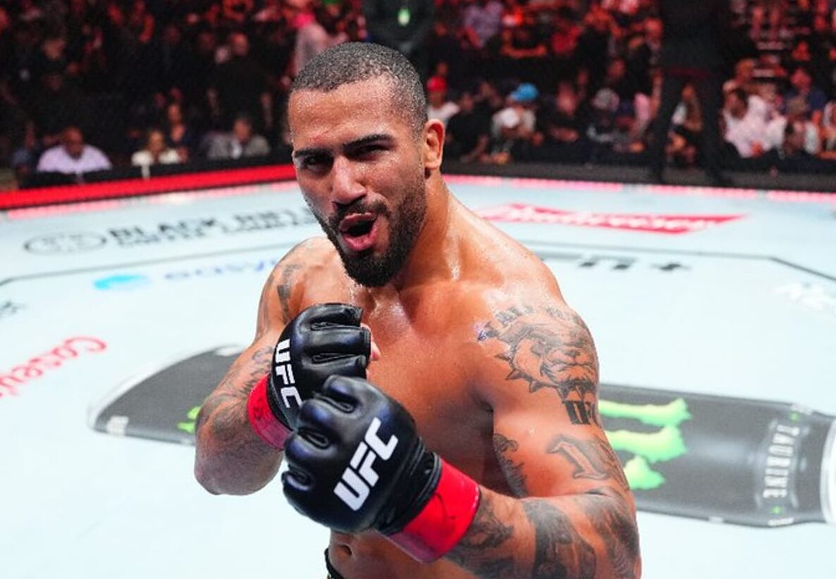 Vitor Petrino em vitória no UFC Nashville (Foto: Twitter/UFC News)