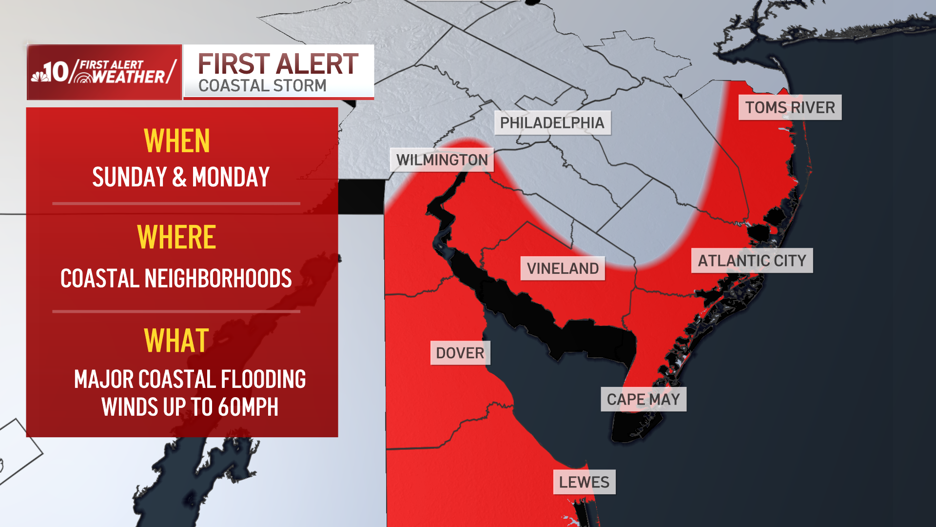 Live updates: Coastal storm brings gusty winds, heavy rain to Philly region