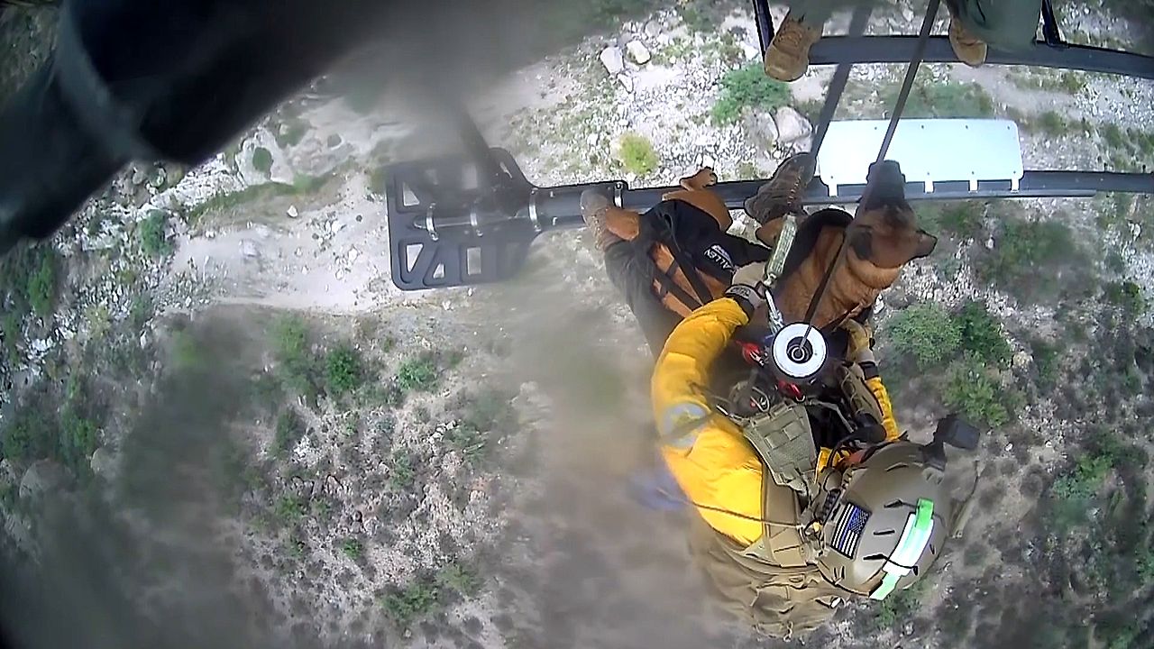 Dog injured after fall in Arizona wilderness rescued by helicopter crews