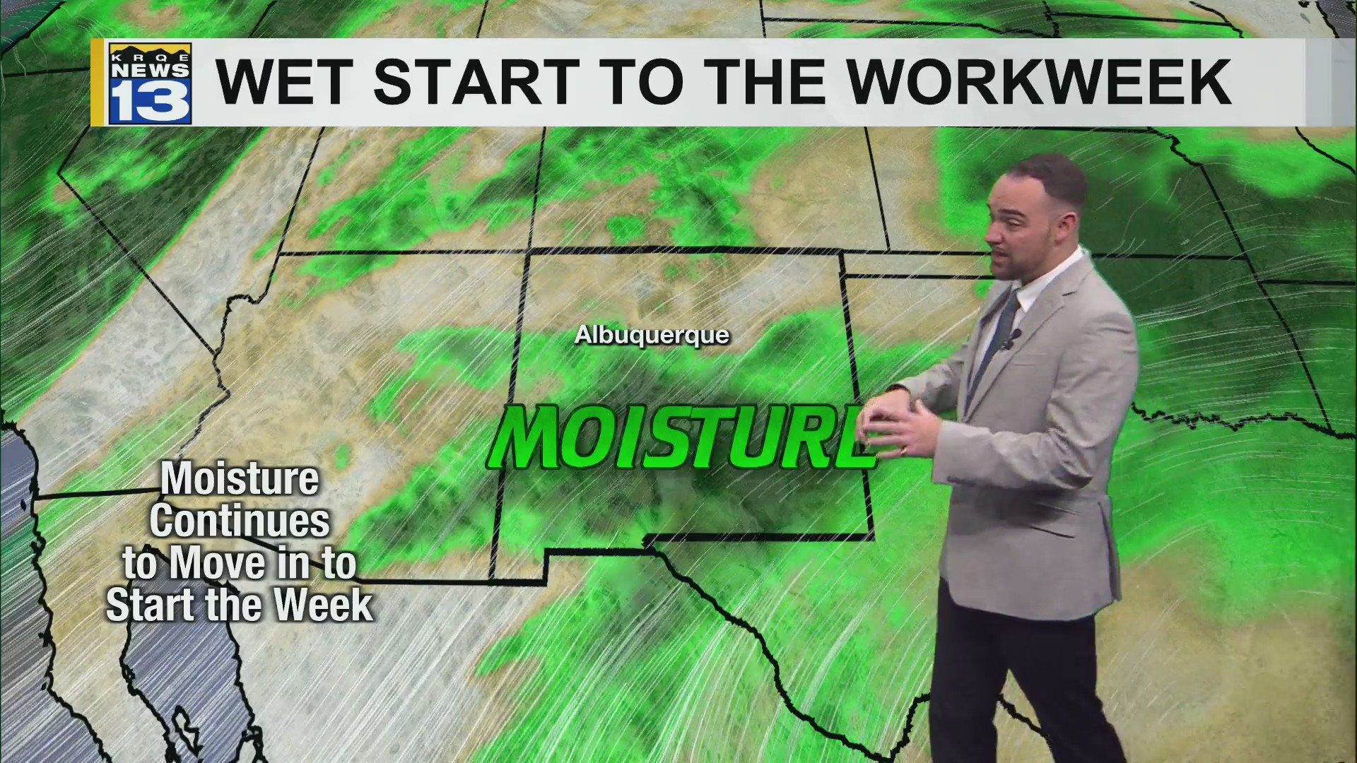 Showers and storms stick around heading into the workweek
