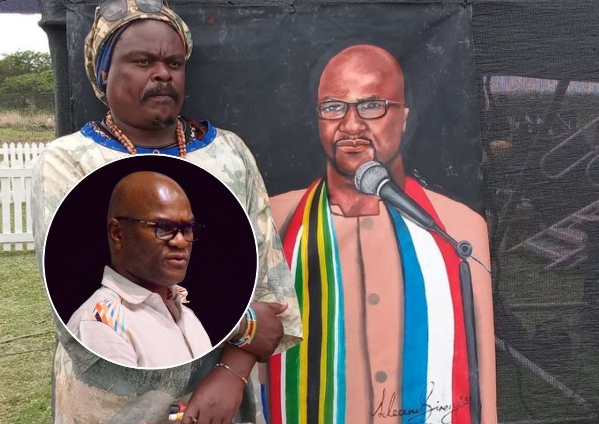 Nailed it? Rasta impresses with Nathi Mthethwa portrait