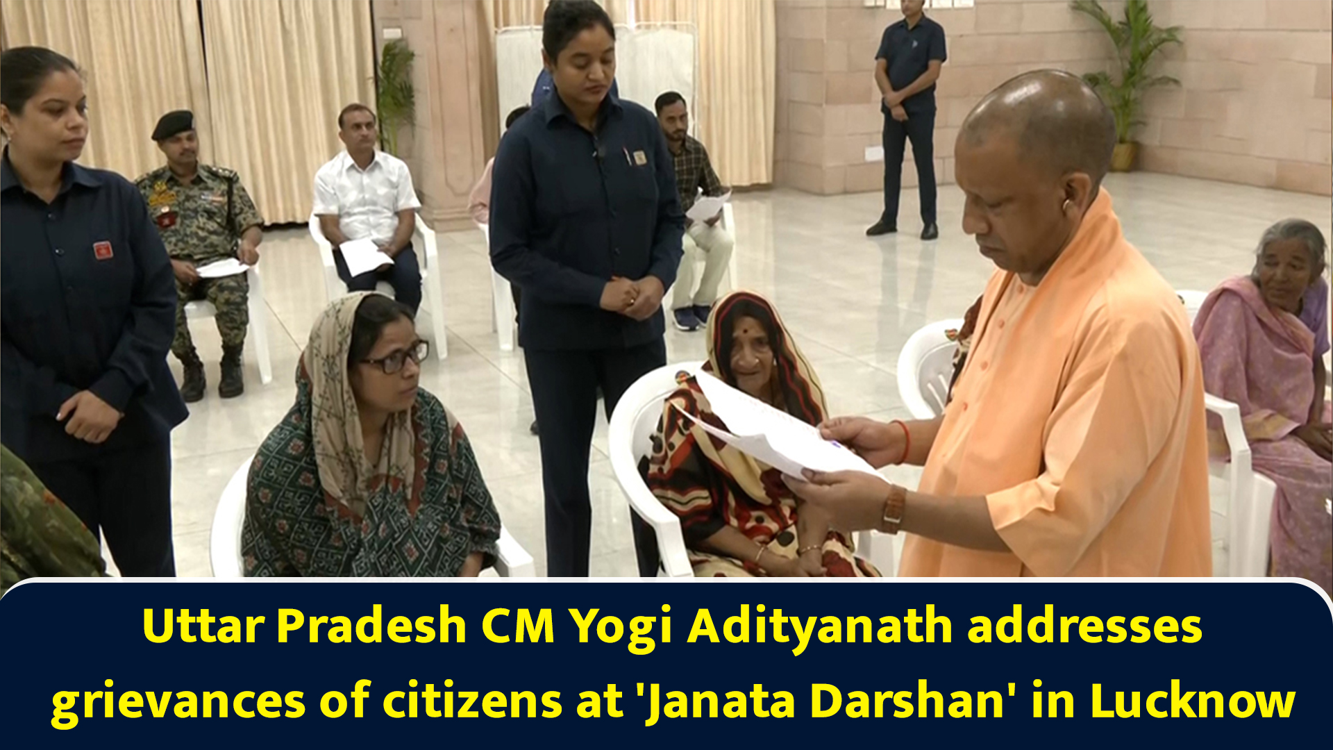 Uttar Pradesh CM Yogi Adityanath addresses grievances of citizens at ...