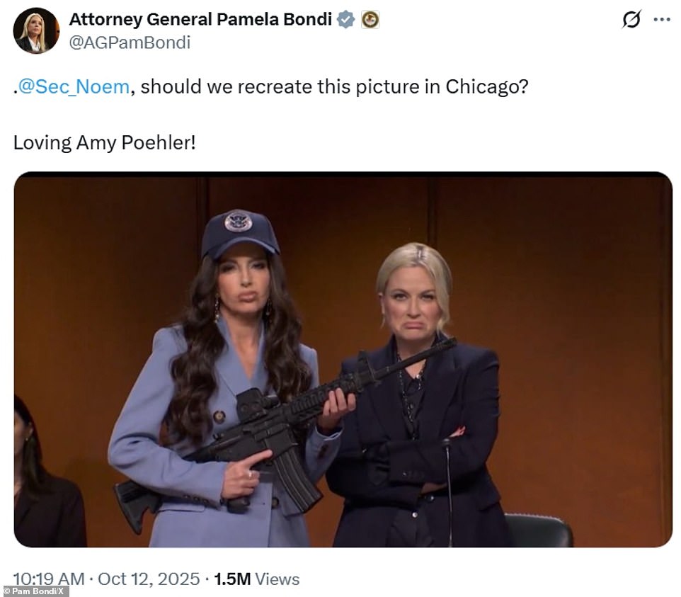 Pam Bondi reacts to Amy Poehler's SNL roasting