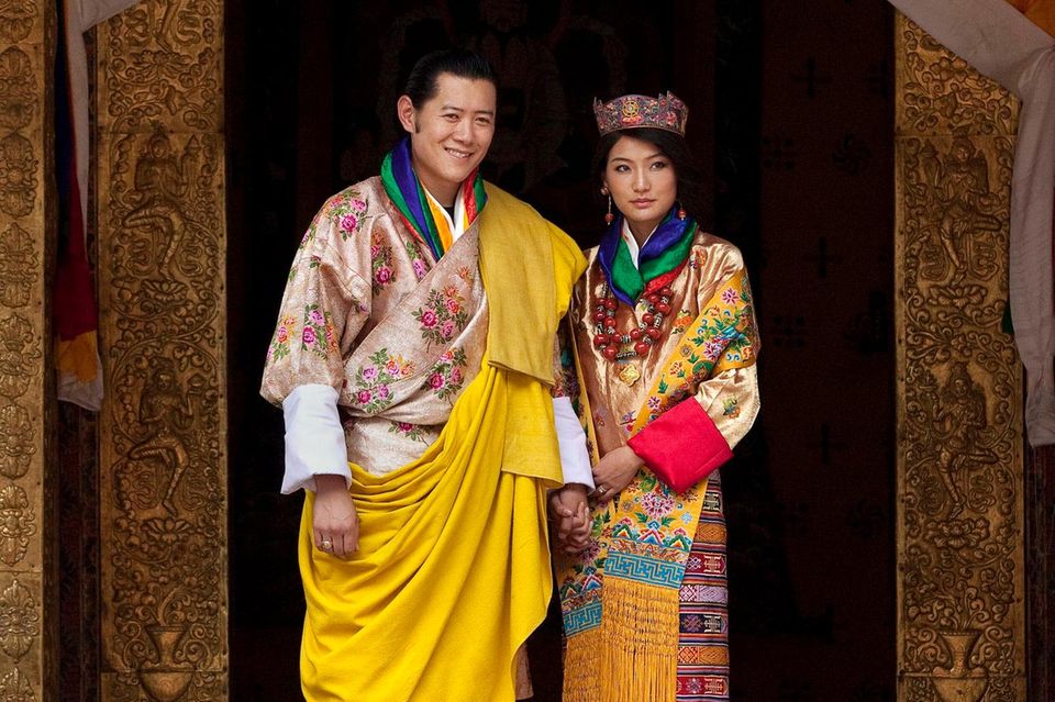 Wunderschne Knig Von Bhutan Ebenbild