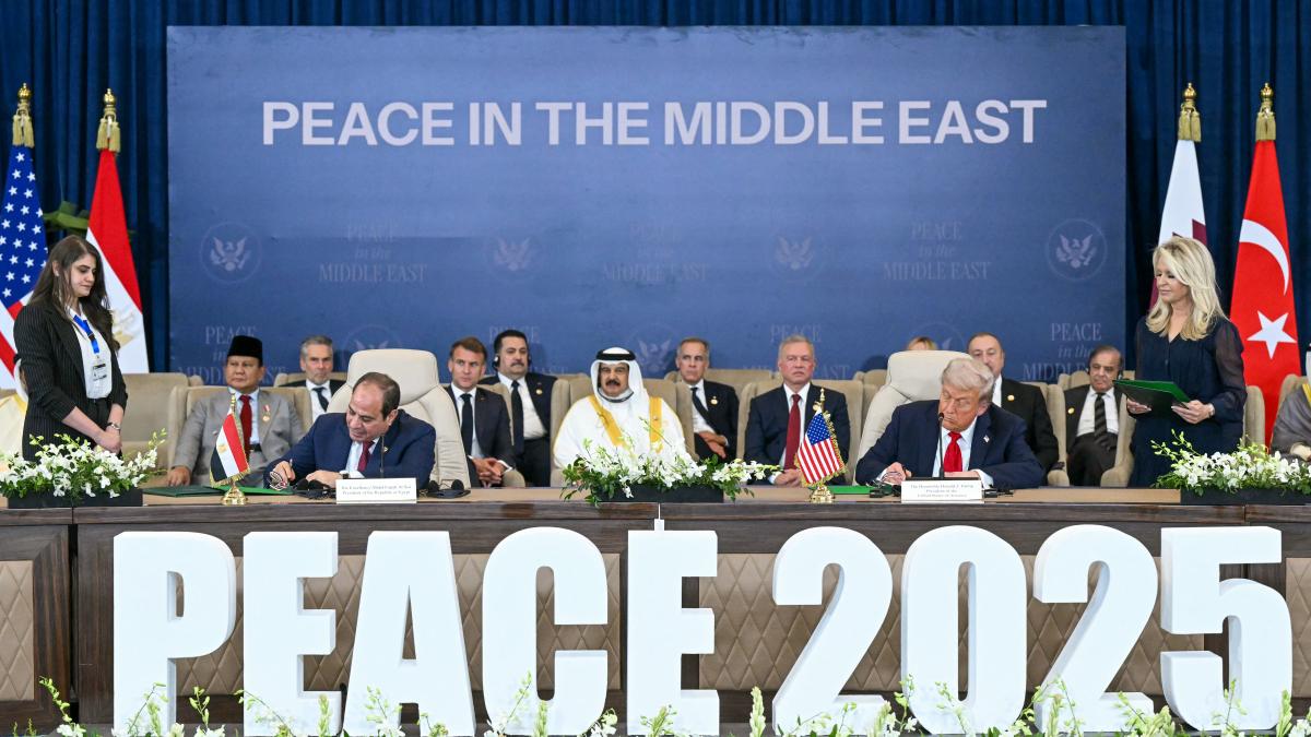 Trump firma en Egipto el acuerdo de paz para Gaza rodeado de líderes ...