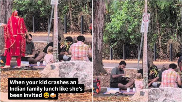 Indian family's kindness wins internet as Australian girl joins their picnic lunch