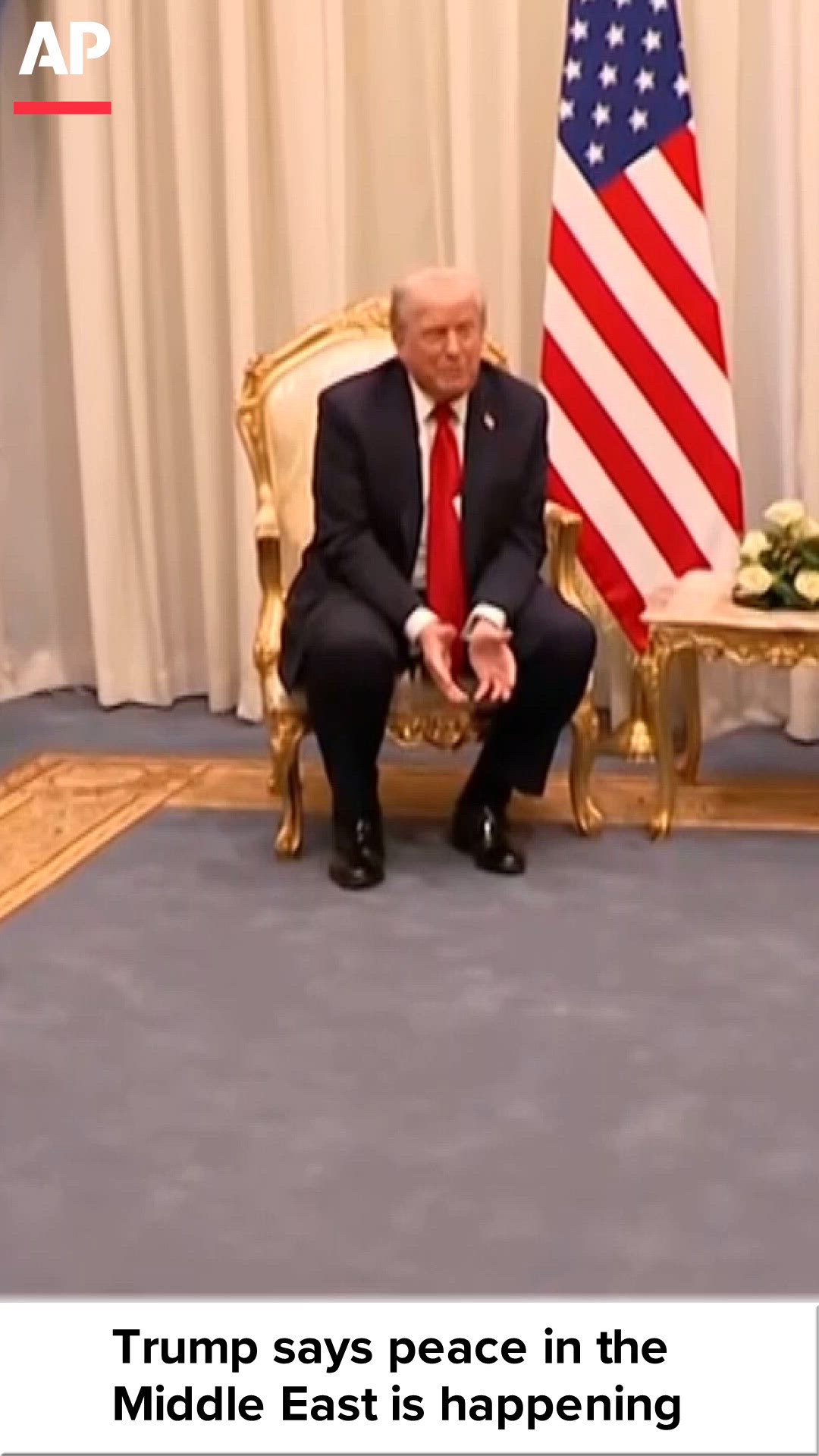 Trump says peace in the Middle East is happening right before your very ...