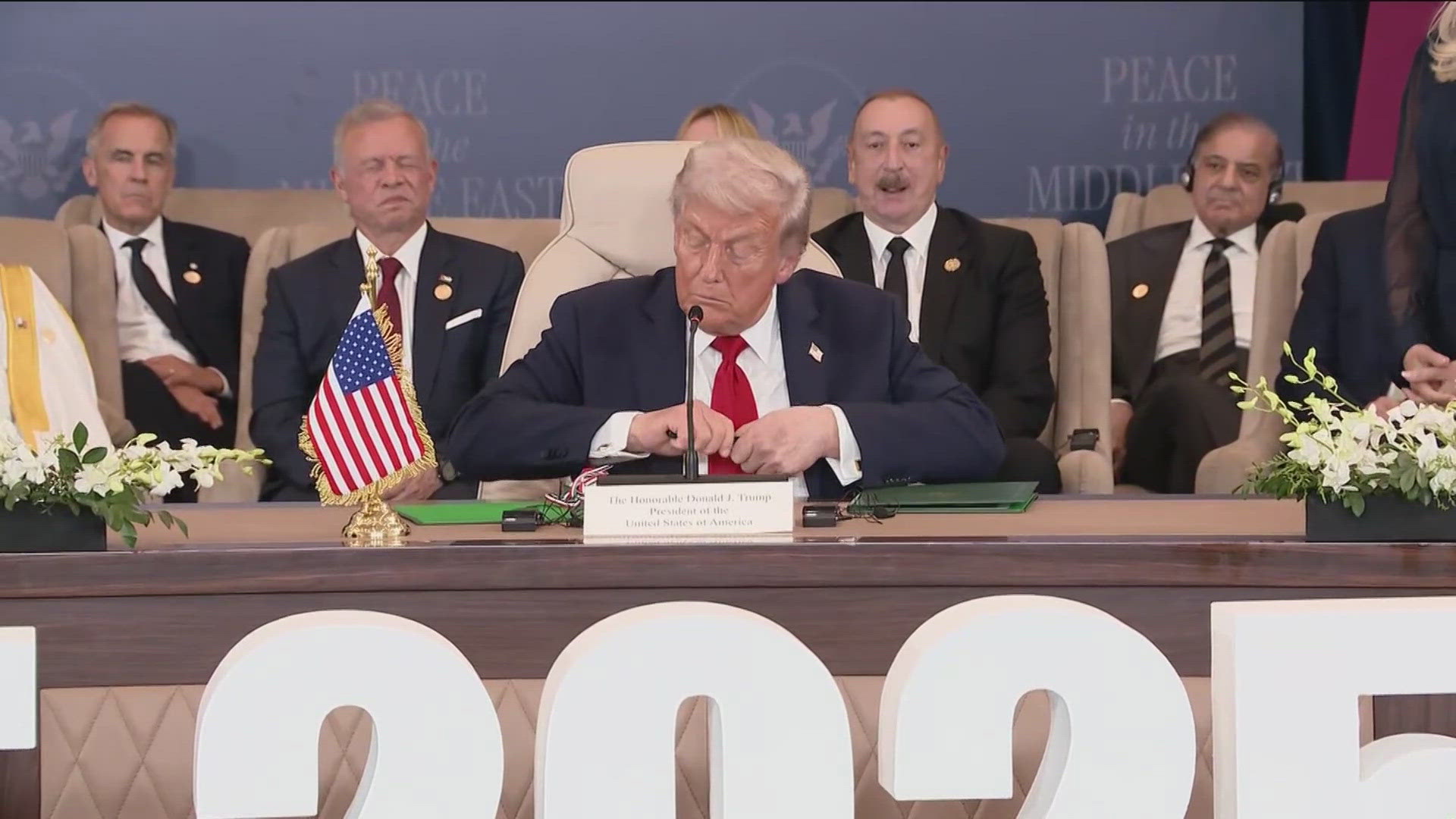 President Trump signs Gaza peace deal