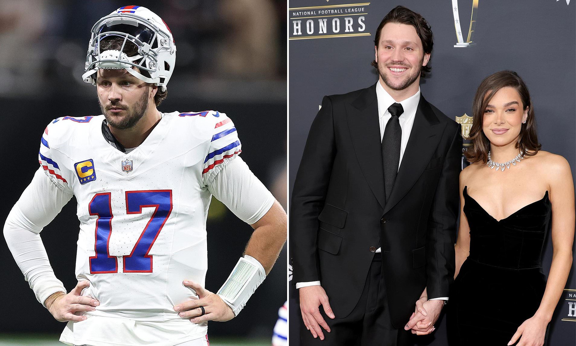 Emotional Josh Allen reveals how wife Hailee Steinfeld changed his view