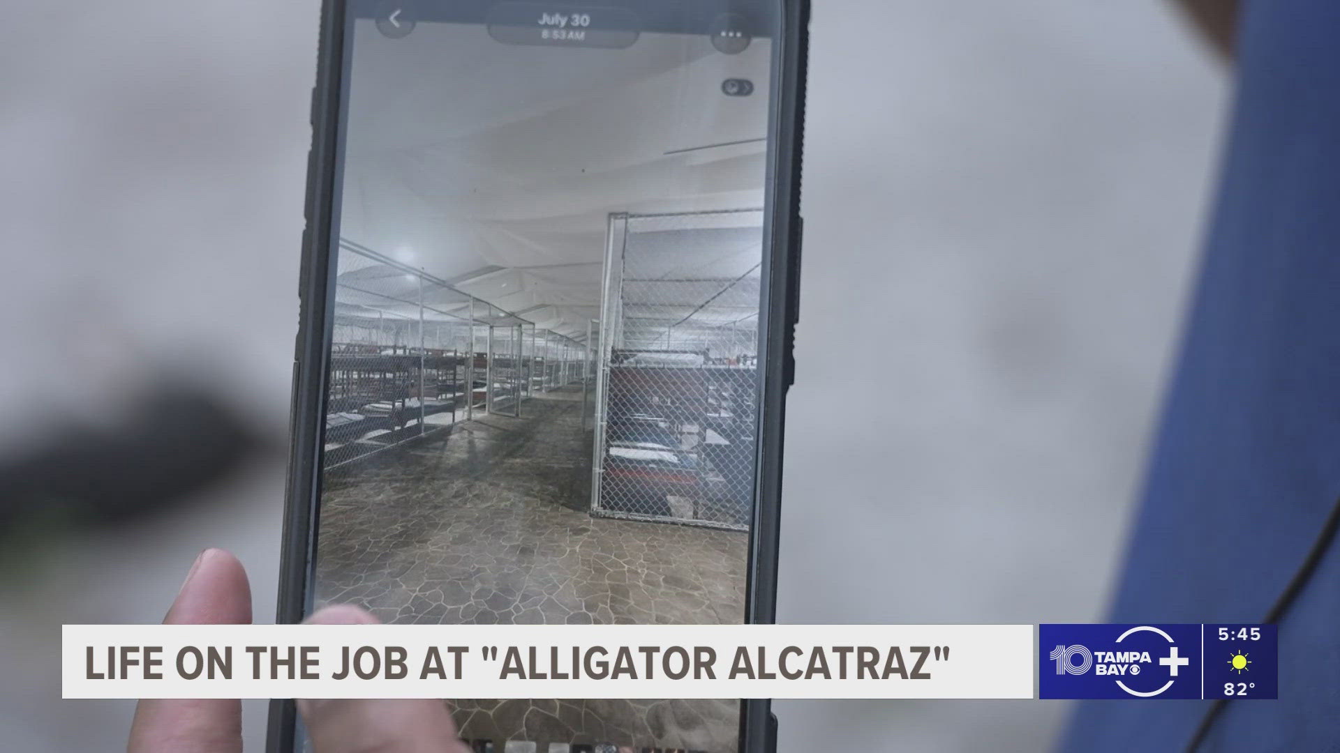 'Alligator Alcatraz' staffer speaks out about work and living ...