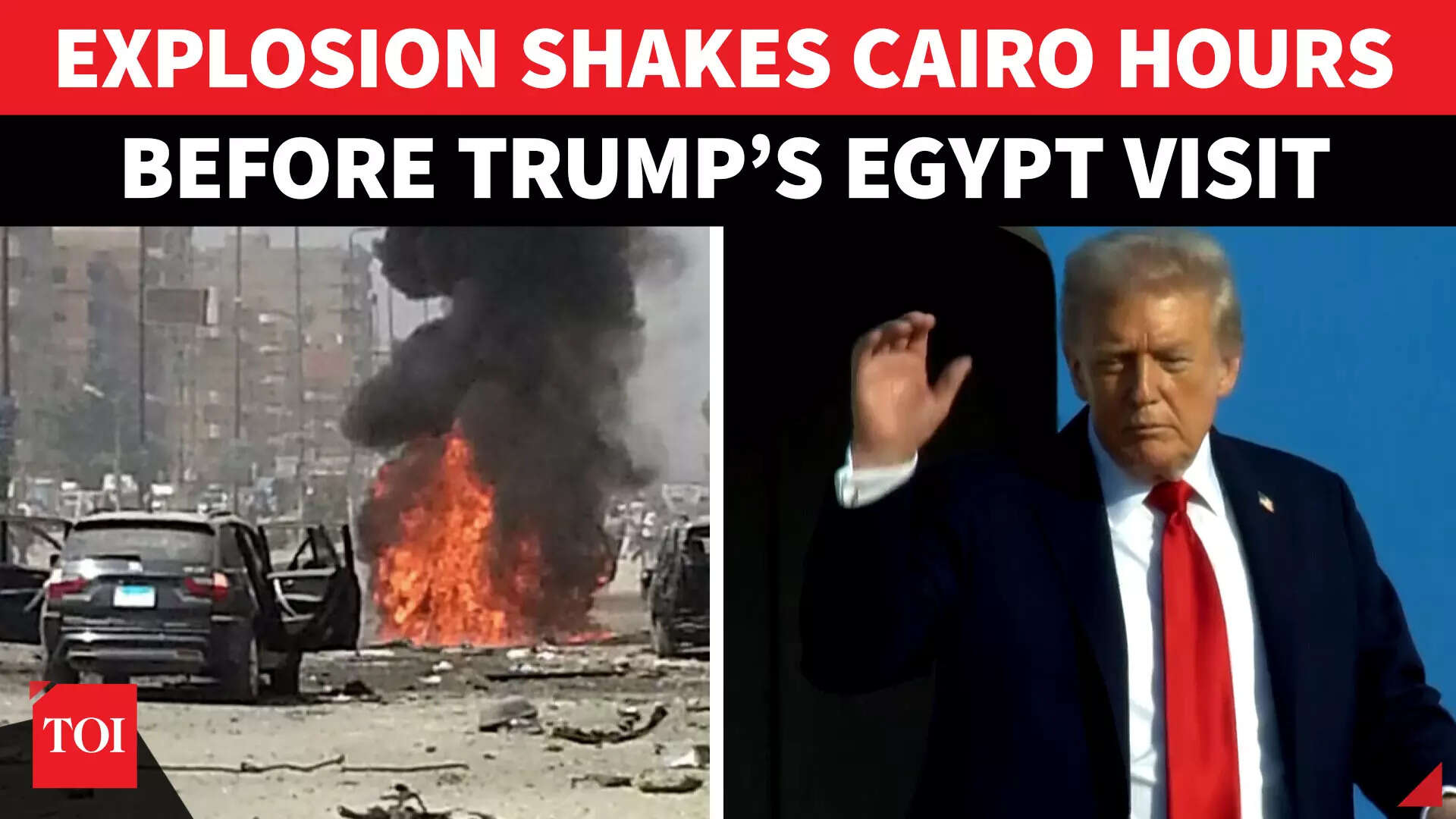 Gaza Summit ‘Shockwaves’: Blast Shakes Cairo Hours Before Trump’s Egypt ...
