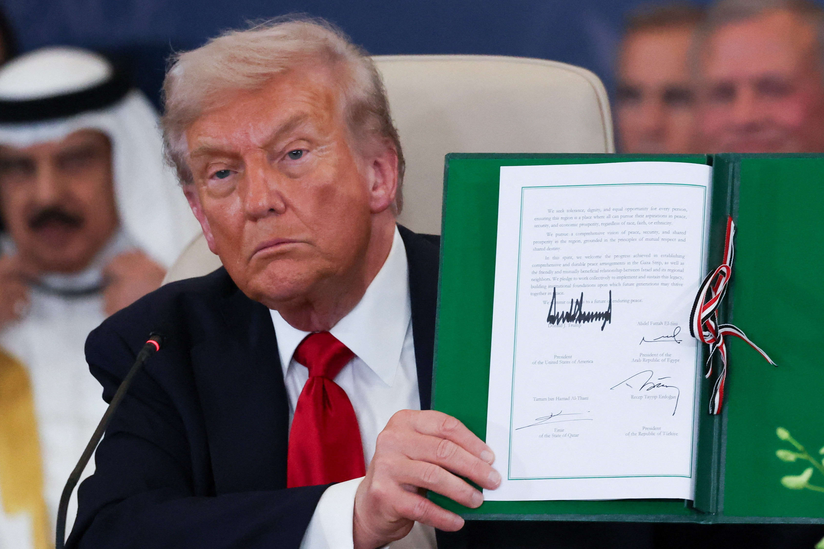 Trump wins some praise from Democrats for Gaza hostage release deal