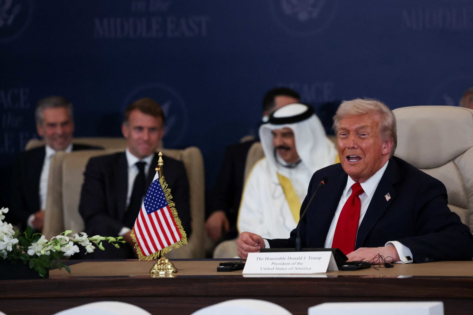 Trump greets Middle East leader with eye-raising comment