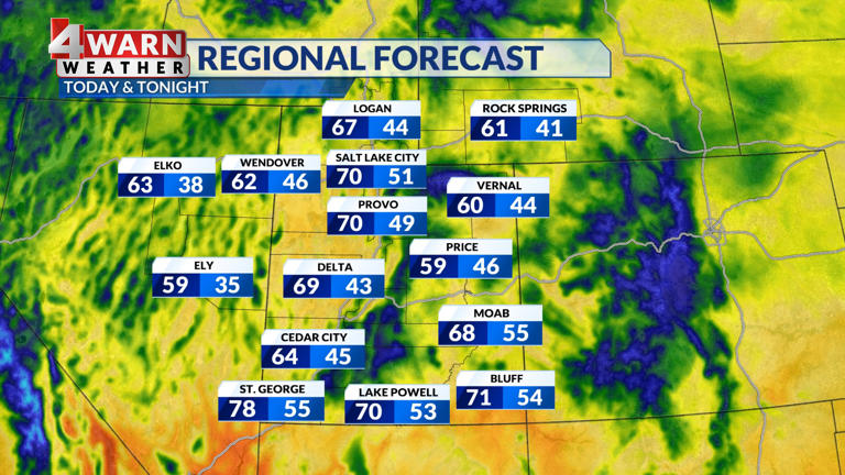 Isolated showers and storms, gusty winds, and mild temperatures hang ...