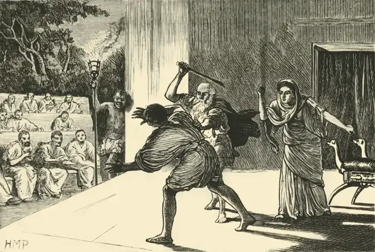Commedia romana. Edmund Ollier. 1890.