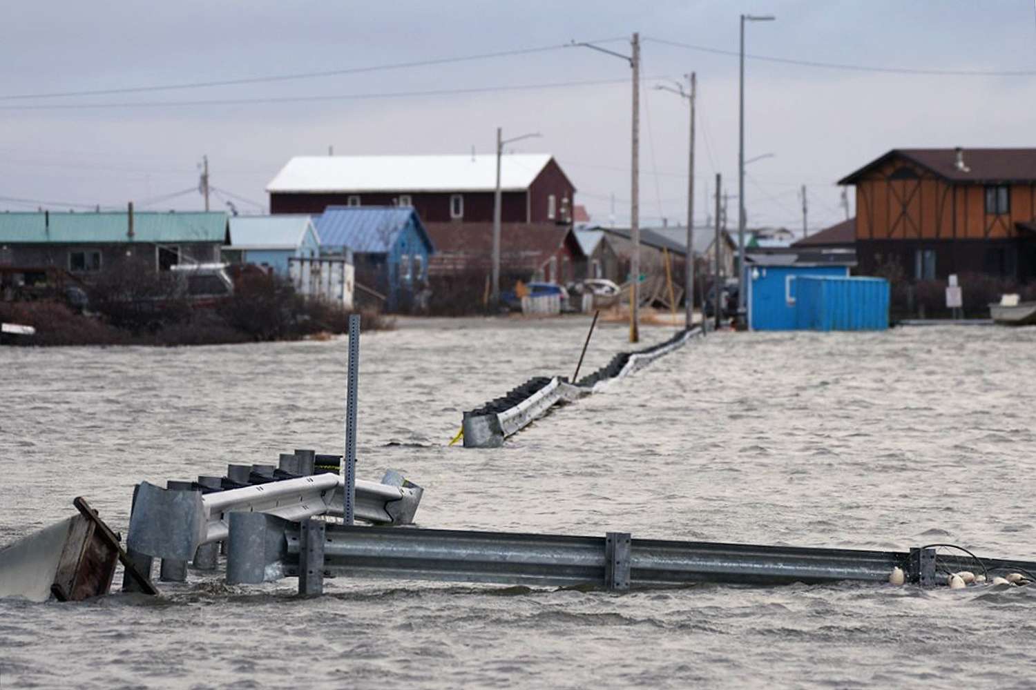 Typhoon Batters Coastal Alaska 'Houses Have Been Swept Away'
