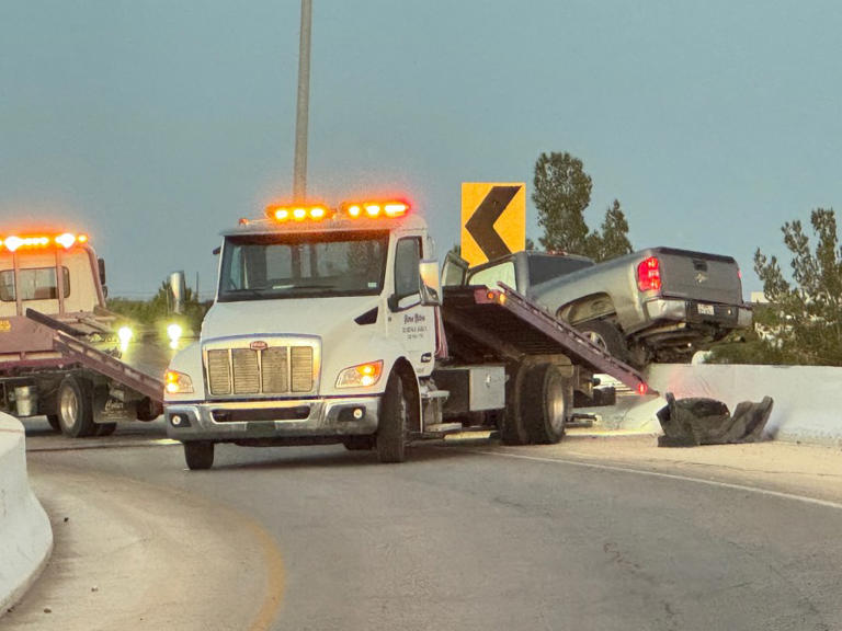 DWI arrest after truck nearly goes over the Loop 306 bridge