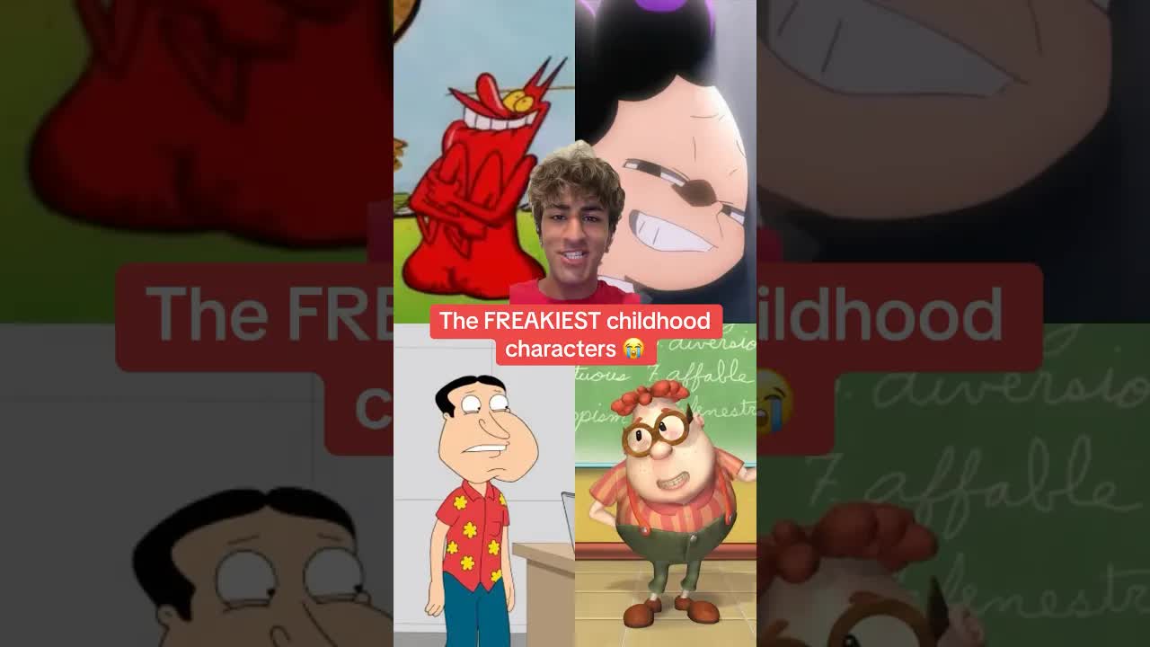 The FREAKIEST cartoon characters