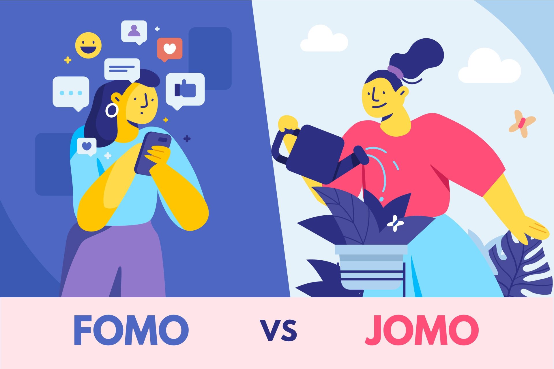 คุณอยู่ทีมไหน FOMO (กลัวตกเทรนด์) VS JOMO (ไม่ตามเทรนด์) ในยุคโซเชียล