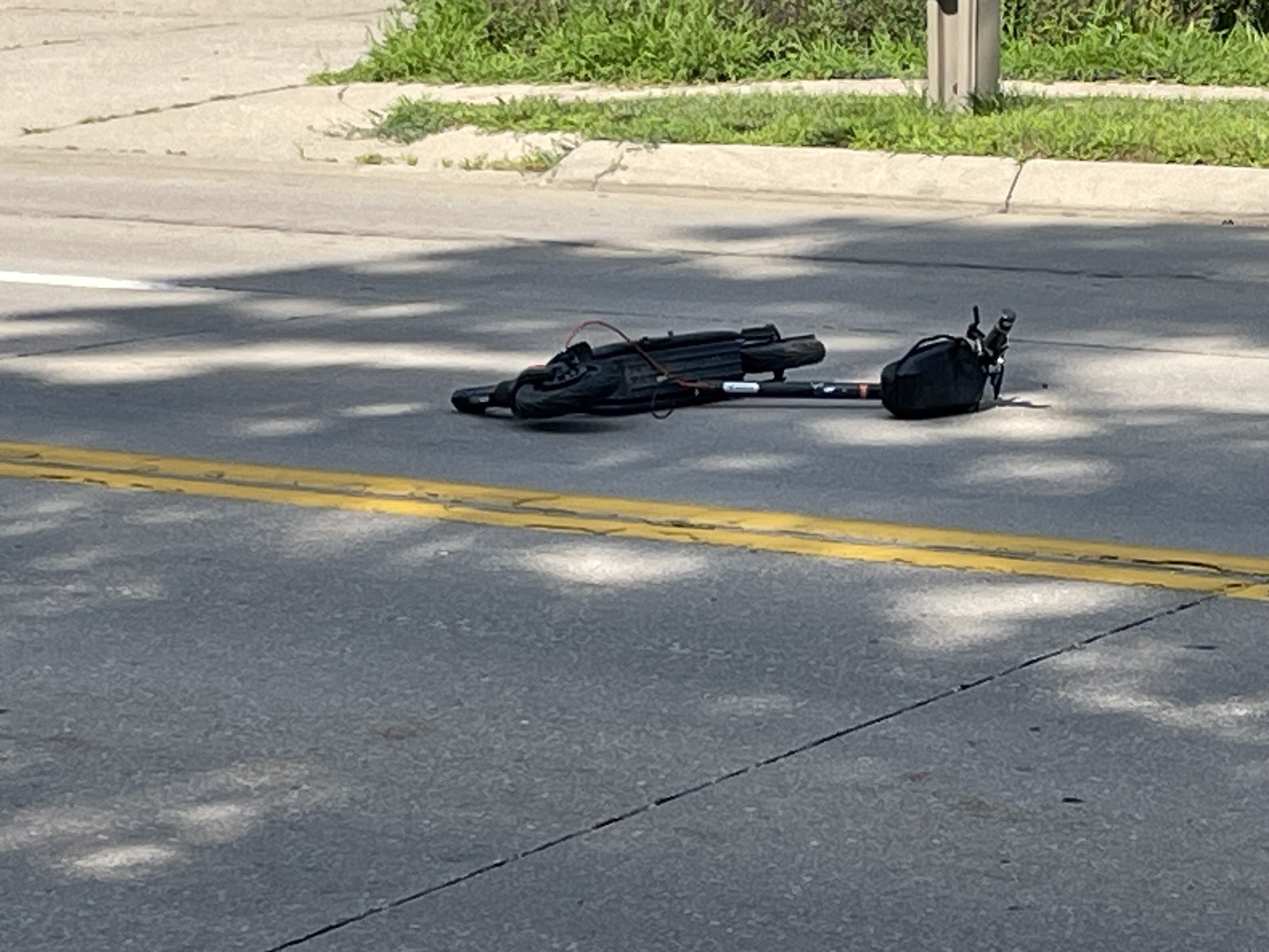Juvenile in critical condition after car crashes into scooter in Leawood