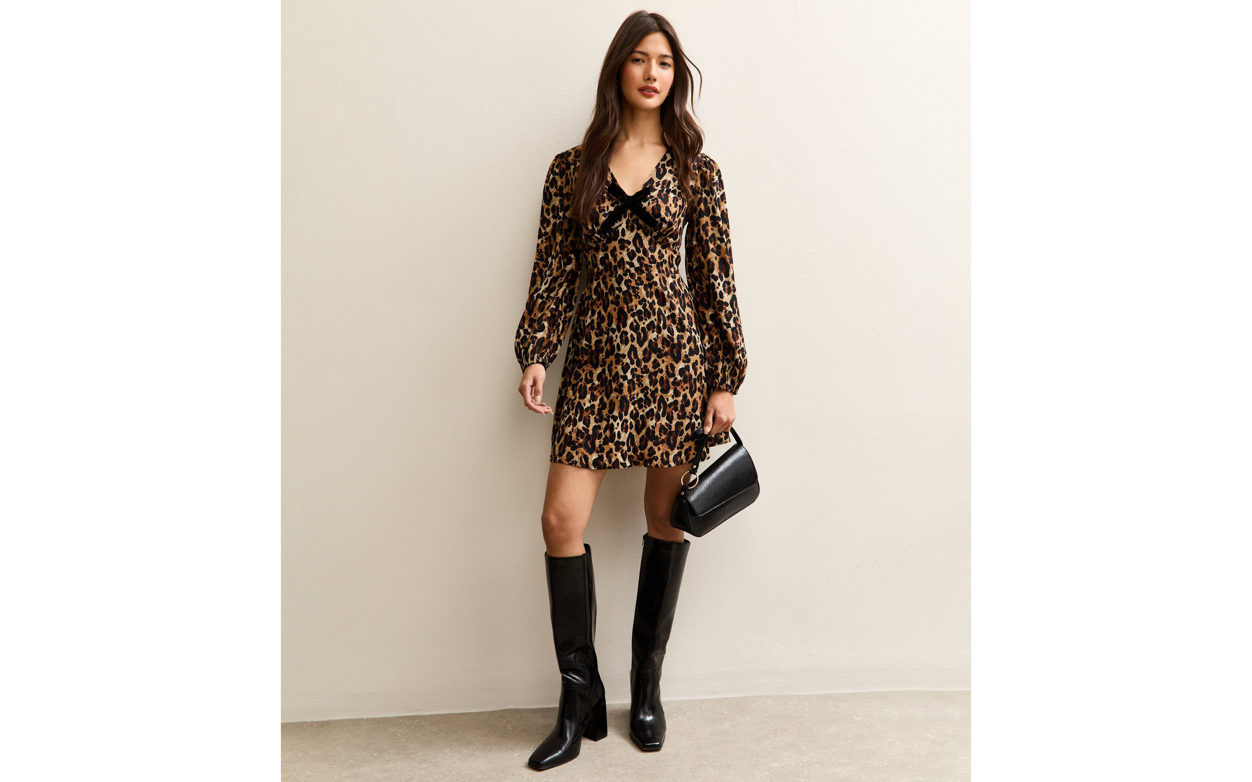 Attractive Long Dress Autumn Sleeve Printed Dresses main image 1