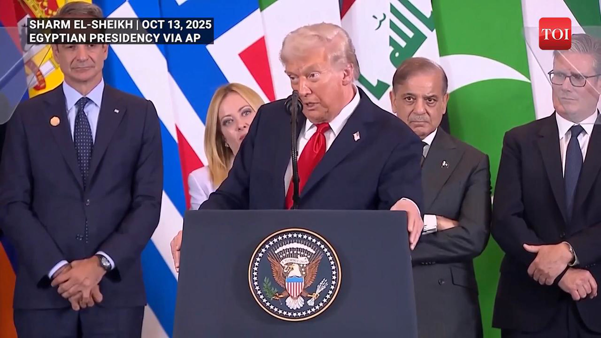 Italian Prime Minister Meloni in awkward exchange with Trump as