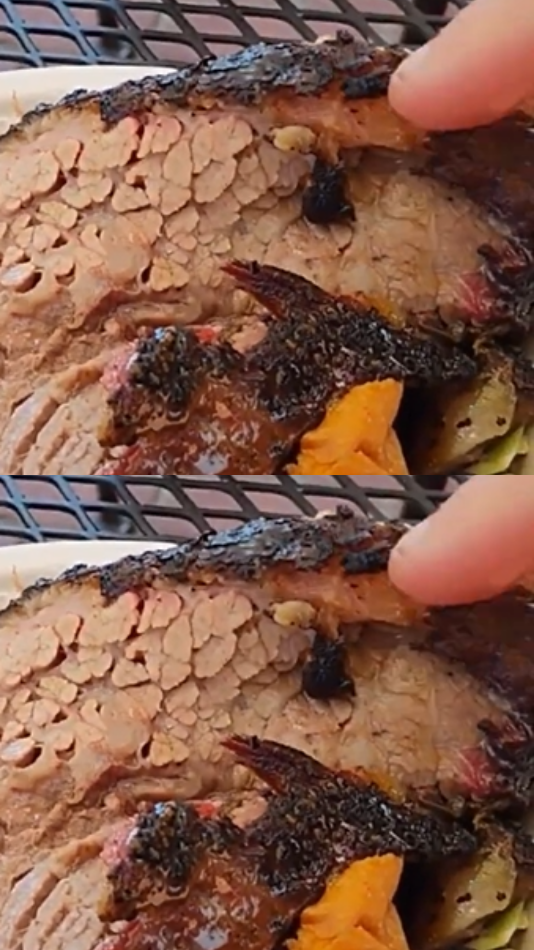 Huge Slice of Brisket at Destination Smokehouse