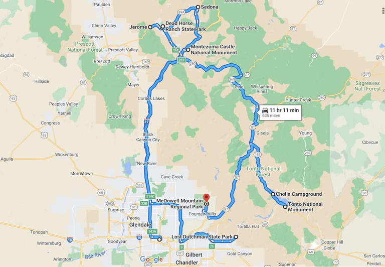 Epic 7-Day Arizona Road Trip Itinerary (Camping Edition)